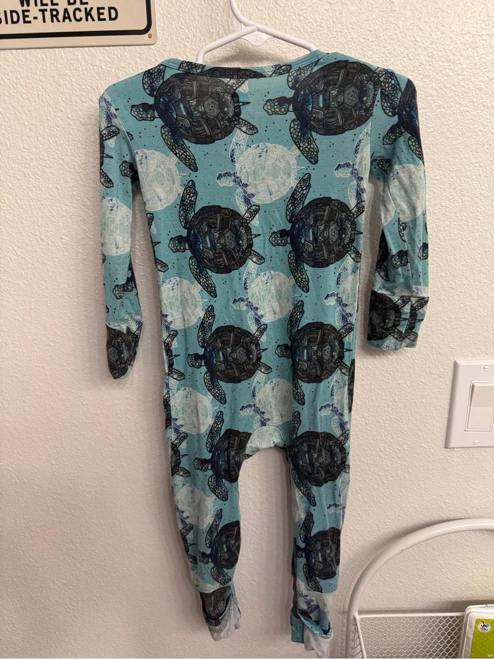 Bamboo Footie Pajamas - Sea Turtle
